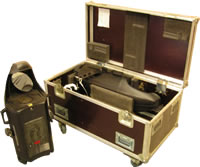 Flightcase für zwei High End Techno Beam Scanner